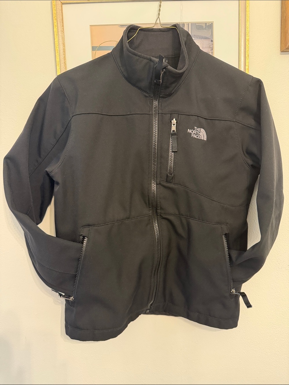 The North Face Boys Black Lightweight Softshell Jacket